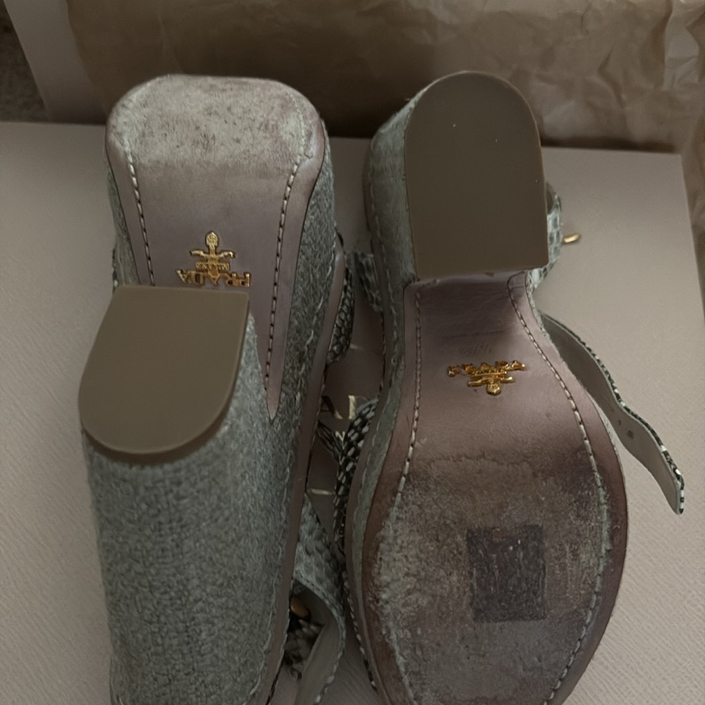 Prada sandals. Pitone Roccia. 37.5 - Picture 4 of 5